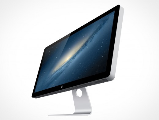 Apple Thunderbolt Cinema Display 27in PSD Cover Action