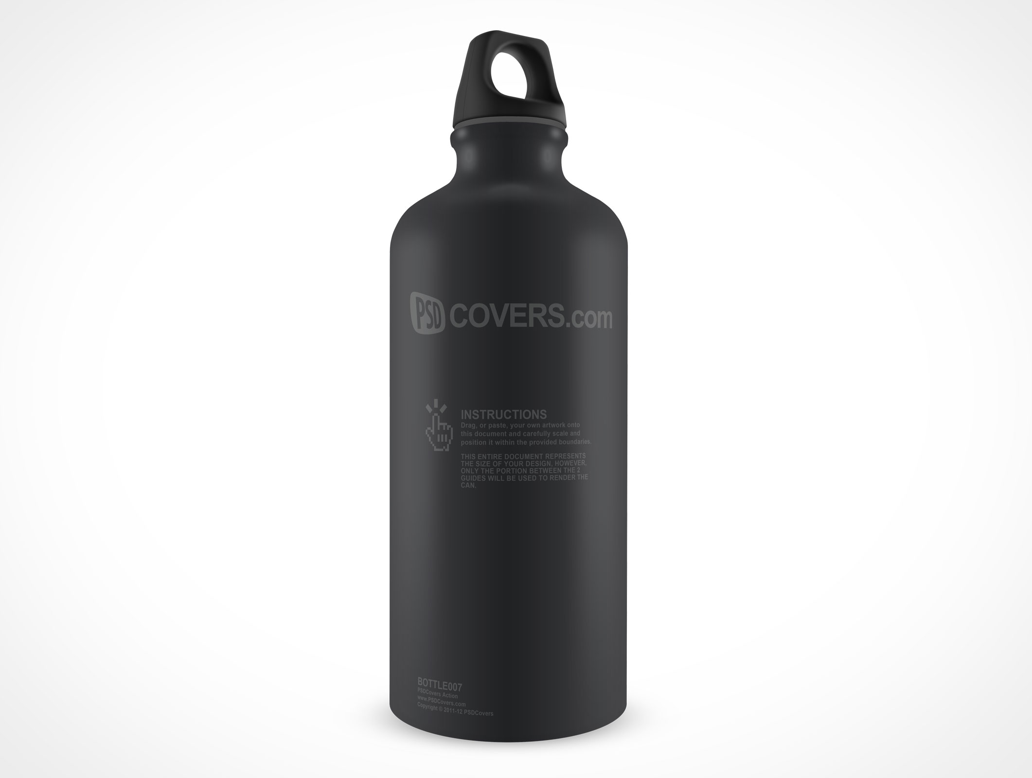 Standing Water Bottle Mockup 7