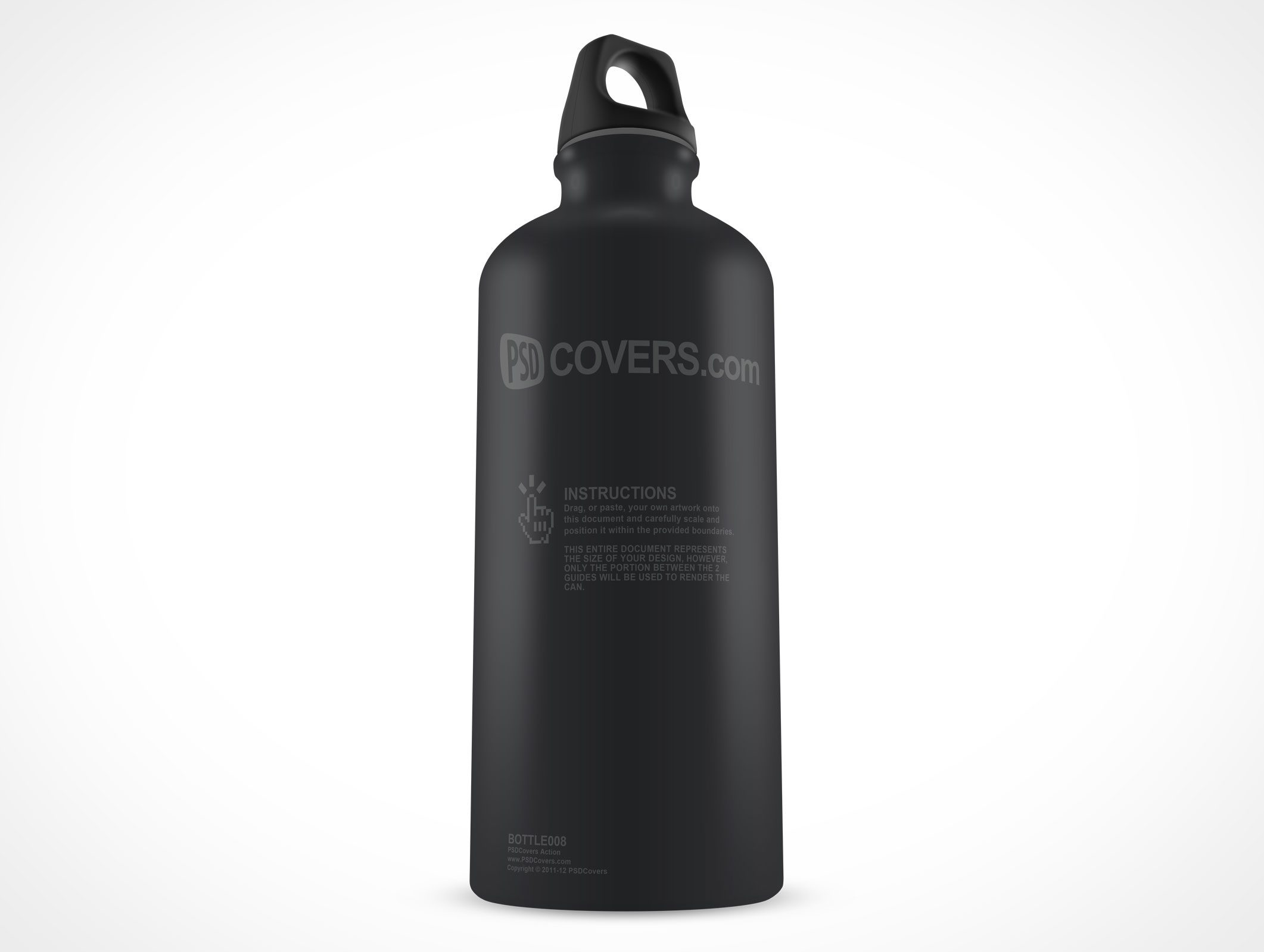 Aluminum Water Bottle Mockup 8