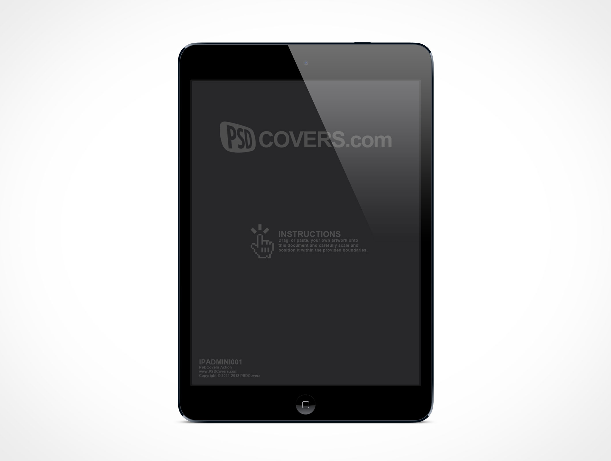 Standing iPad Mini Mockup 1