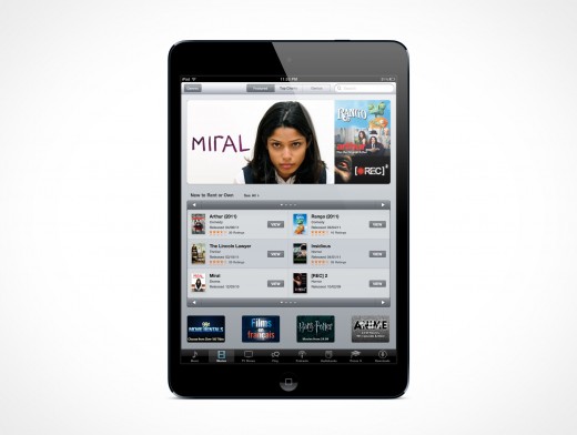 Standing iPad Mini Mockup 1r