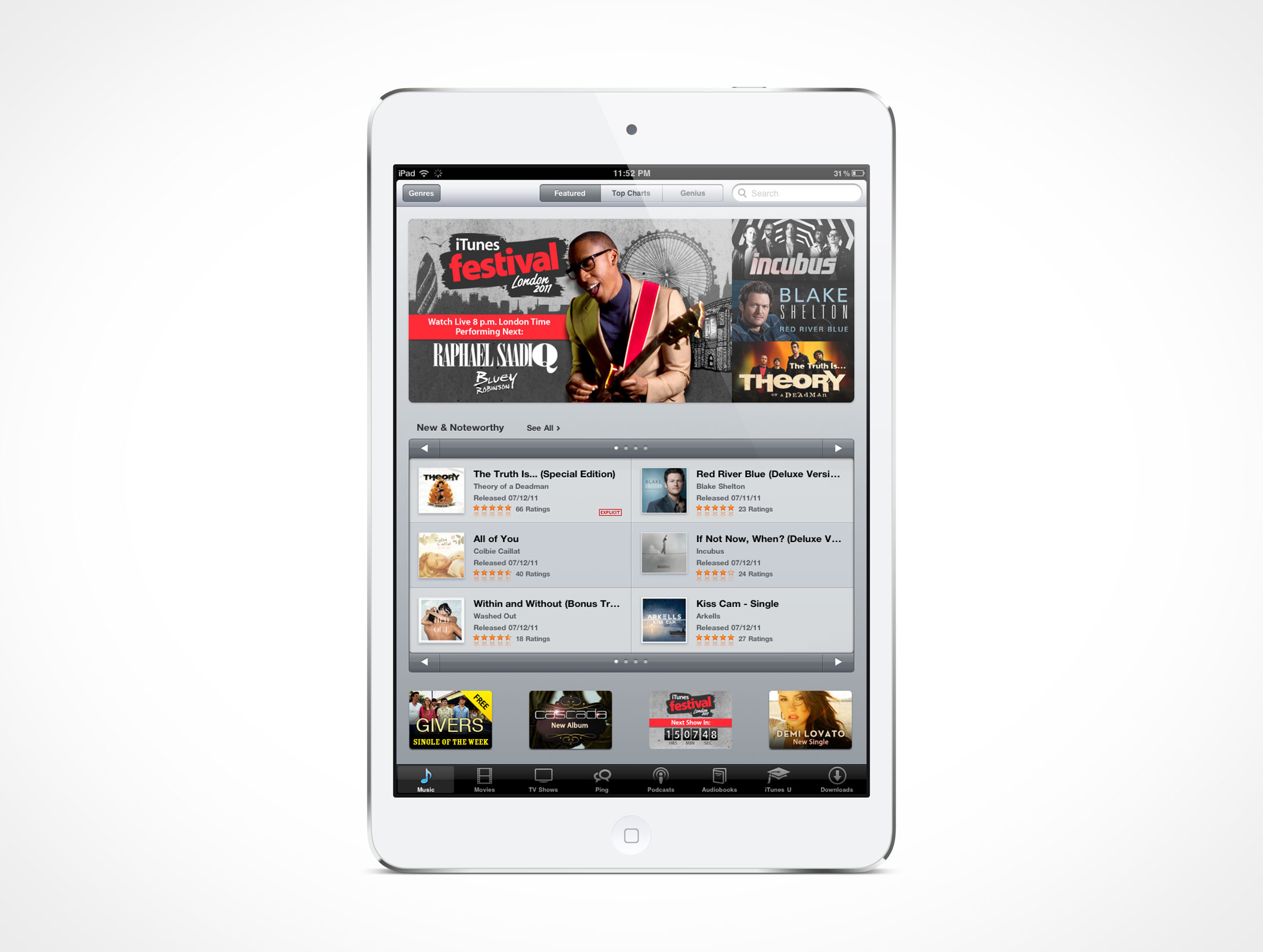 Standing iPad Mini Mockup 2r2