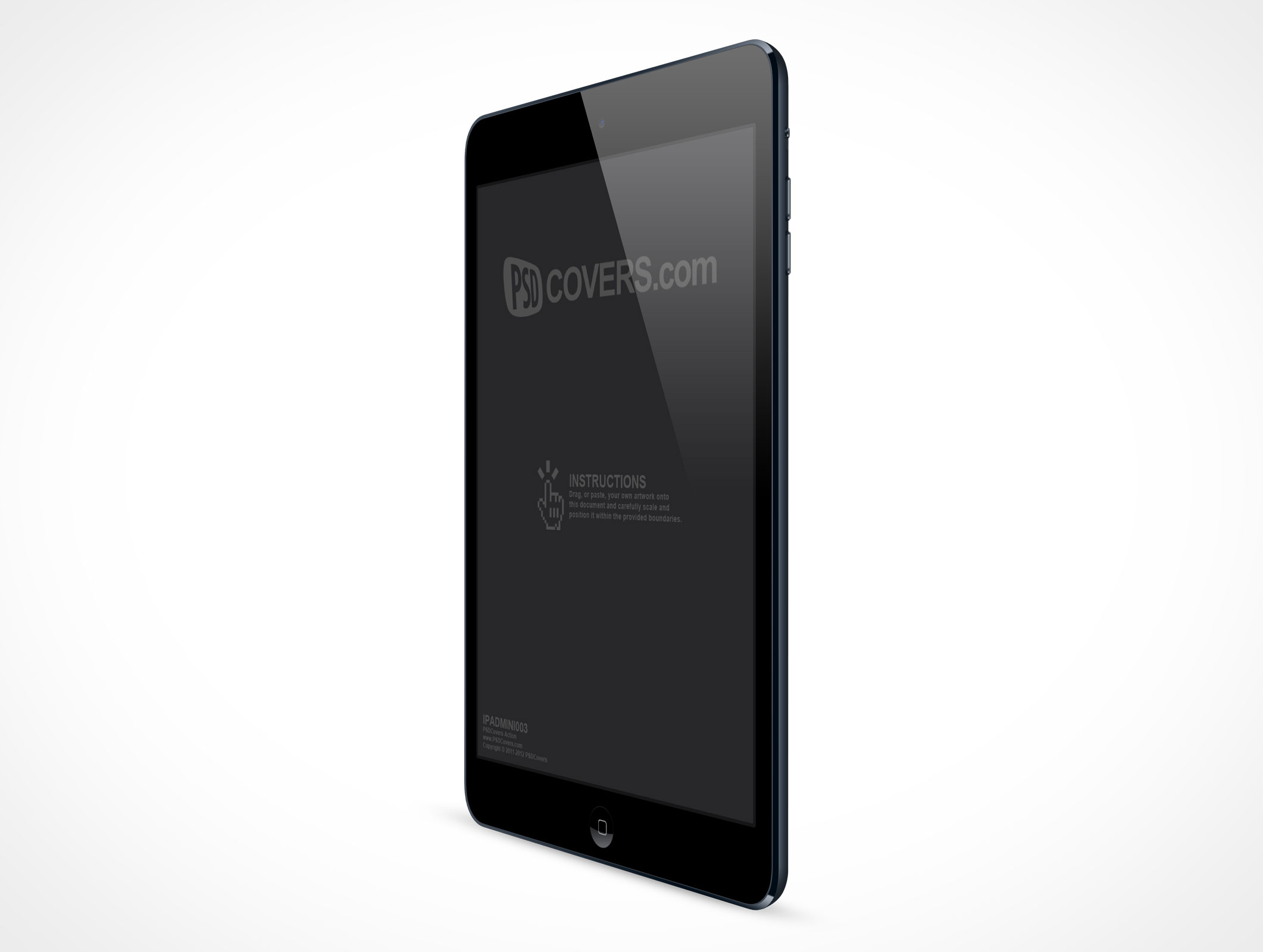 Standing iPad Mini Mockup 3