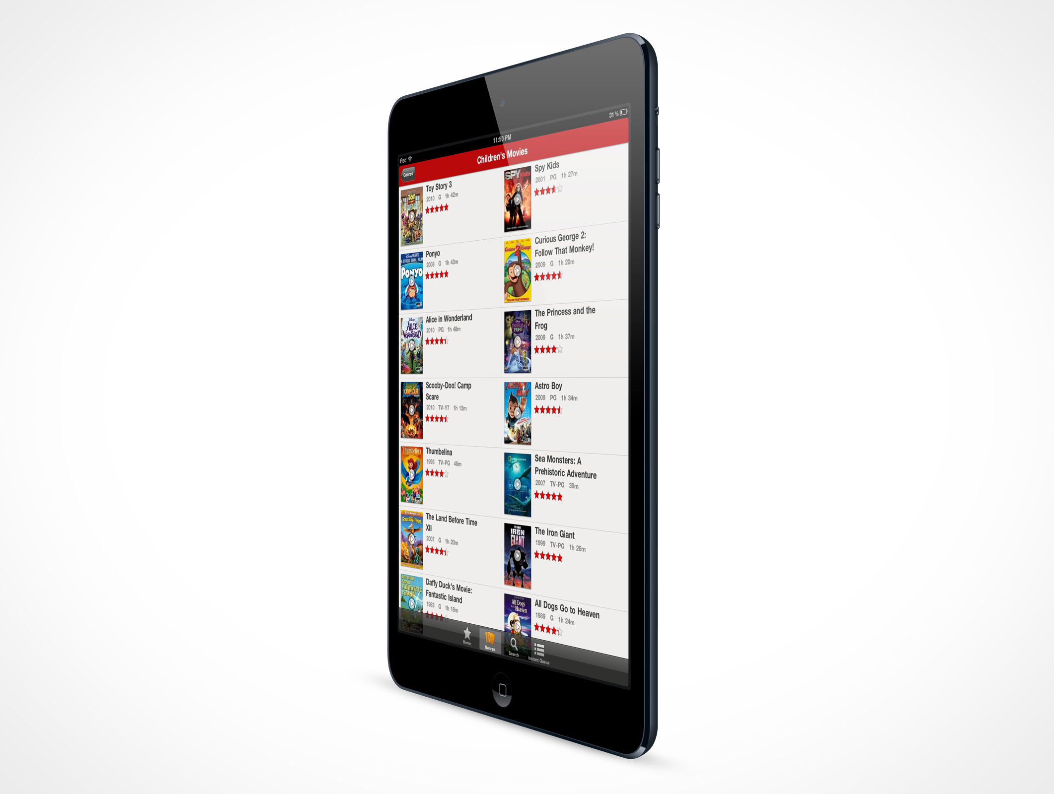 Standing iPad Mini Mockup 3r3