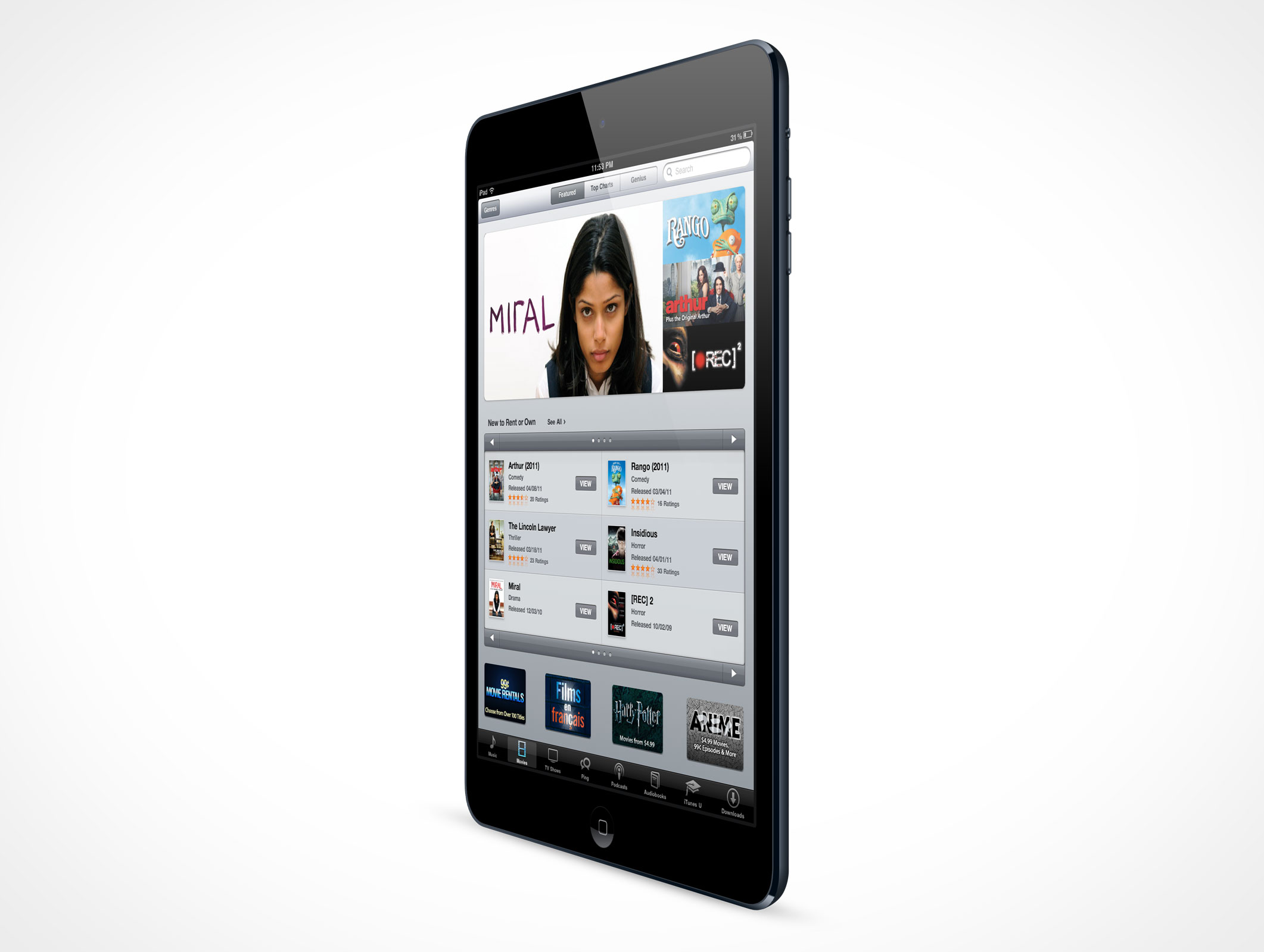 Standing iPad Mini Mockup 3r4