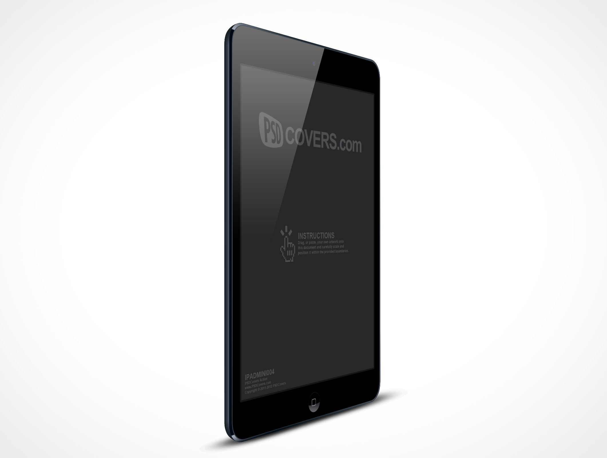 Standing iPad Mini Mockup 4