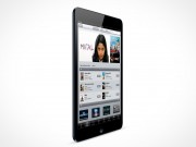 PSD Mockup Black Angled iPad Mini
