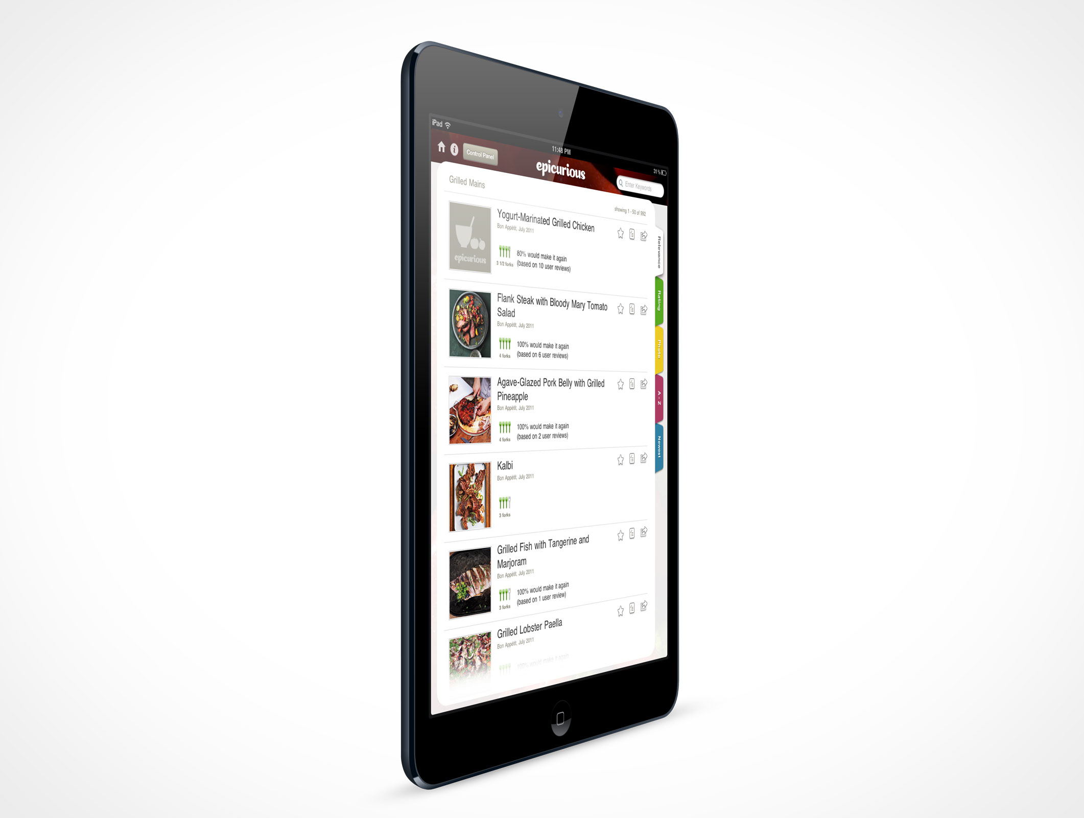 Standing iPad Mini Mockup 4r3