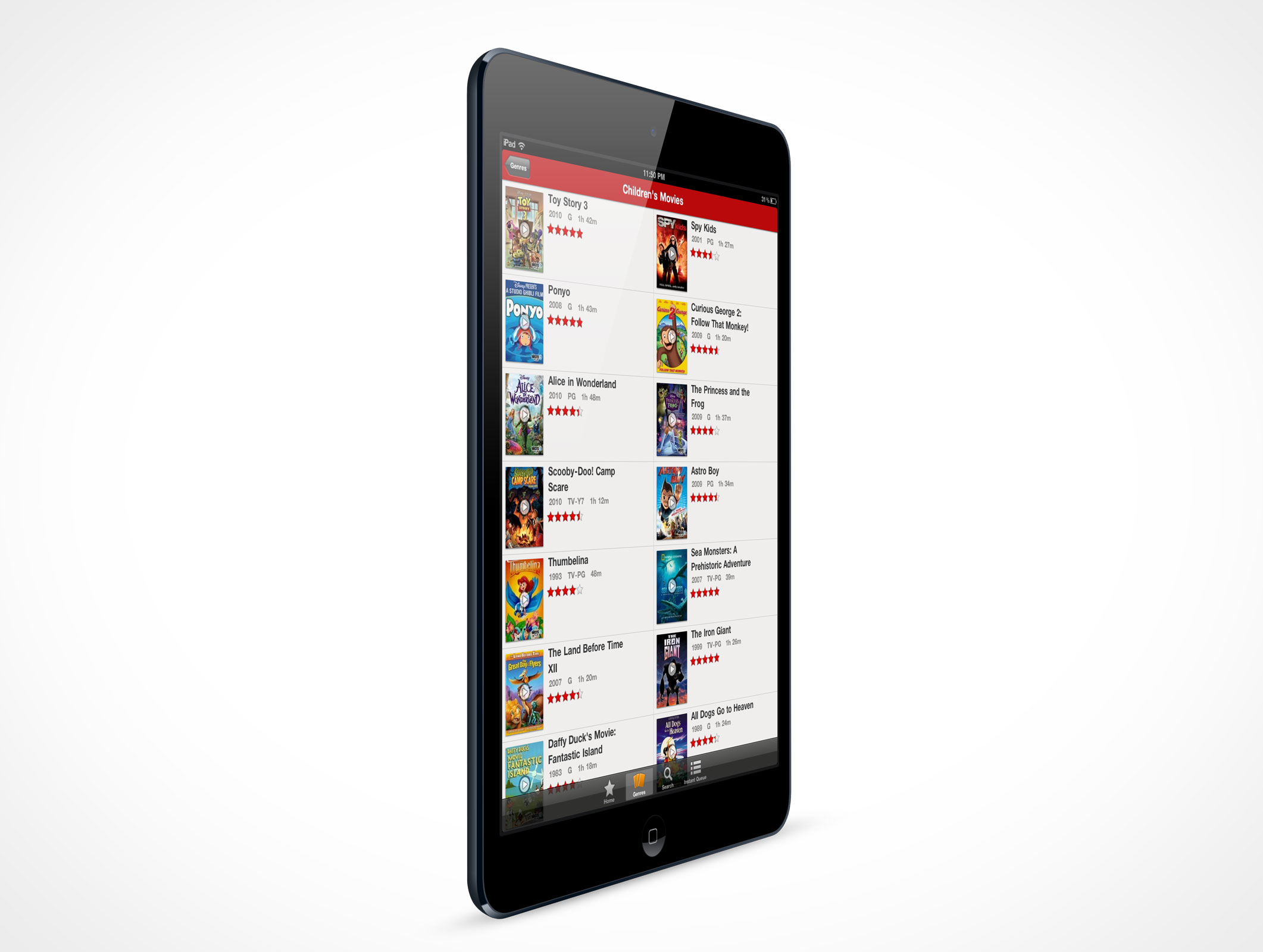 Standing iPad Mini Mockup 4r4