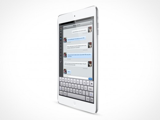 Standing iPad Mini Mockup 5r