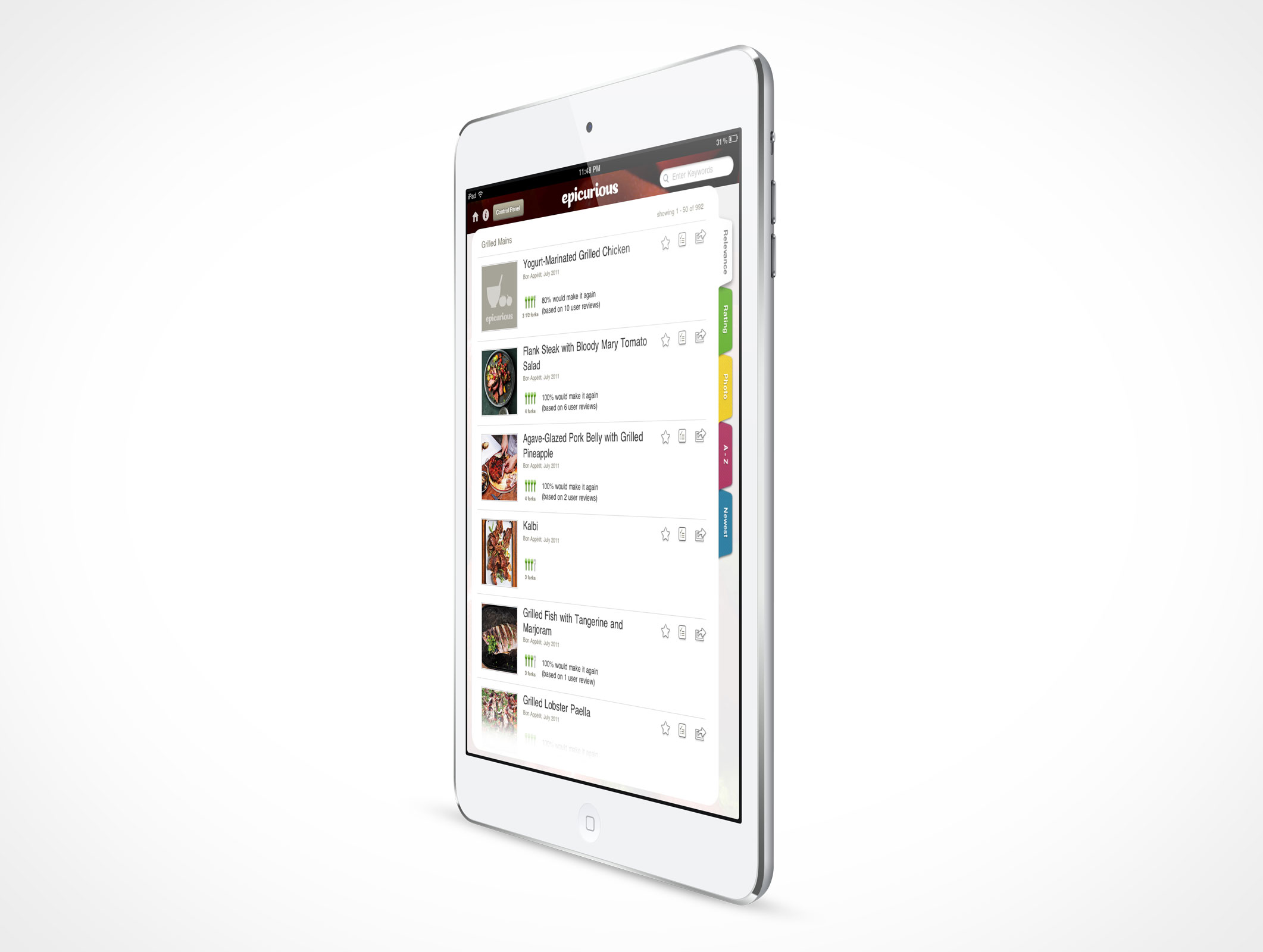 Standing iPad Mini Mockup 5r2