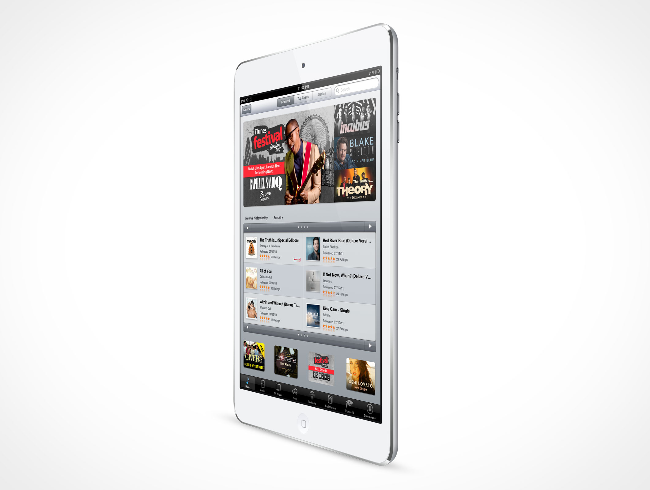 Standing iPad Mini Mockup 5r4