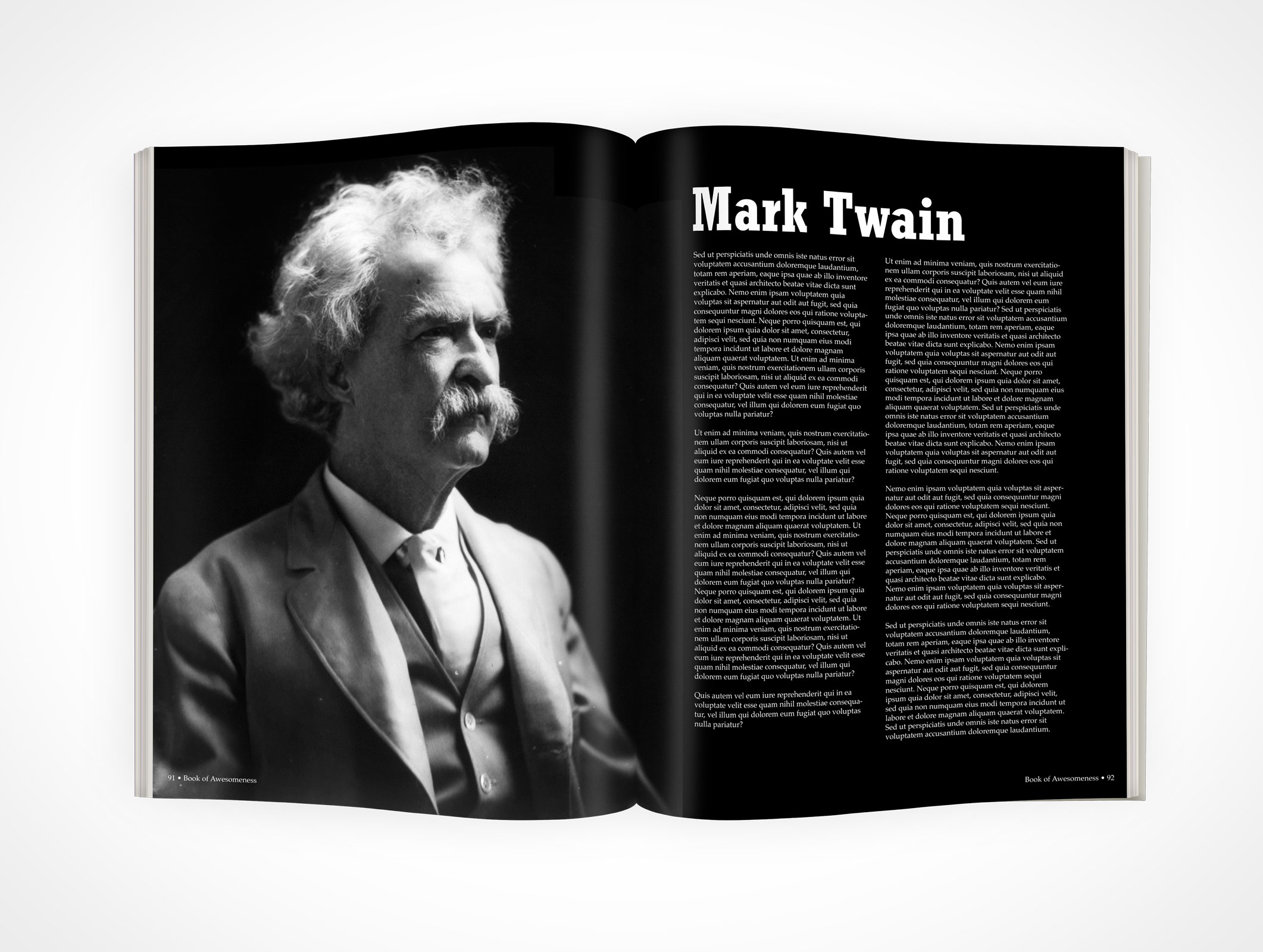 Full Spread Magazine Mockup 4r5