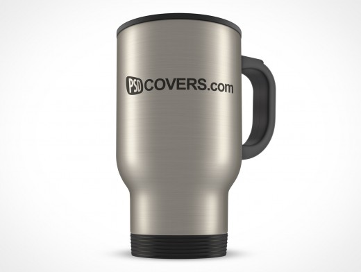 Stainless Steel Mug 14oz Thermos PSD Cover Action