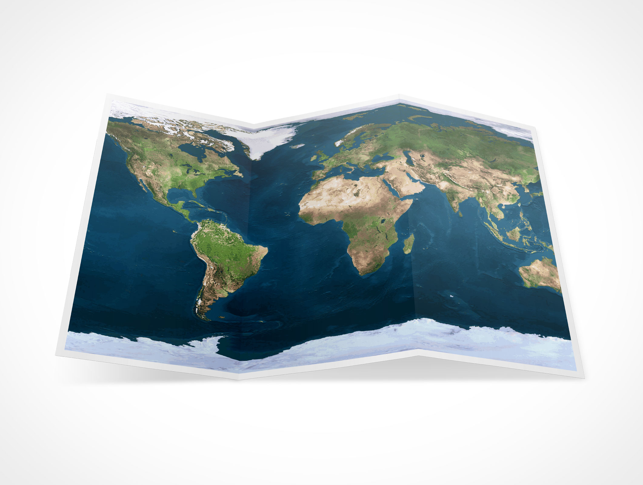 Tri-Fold Brochure Mockup 2r2