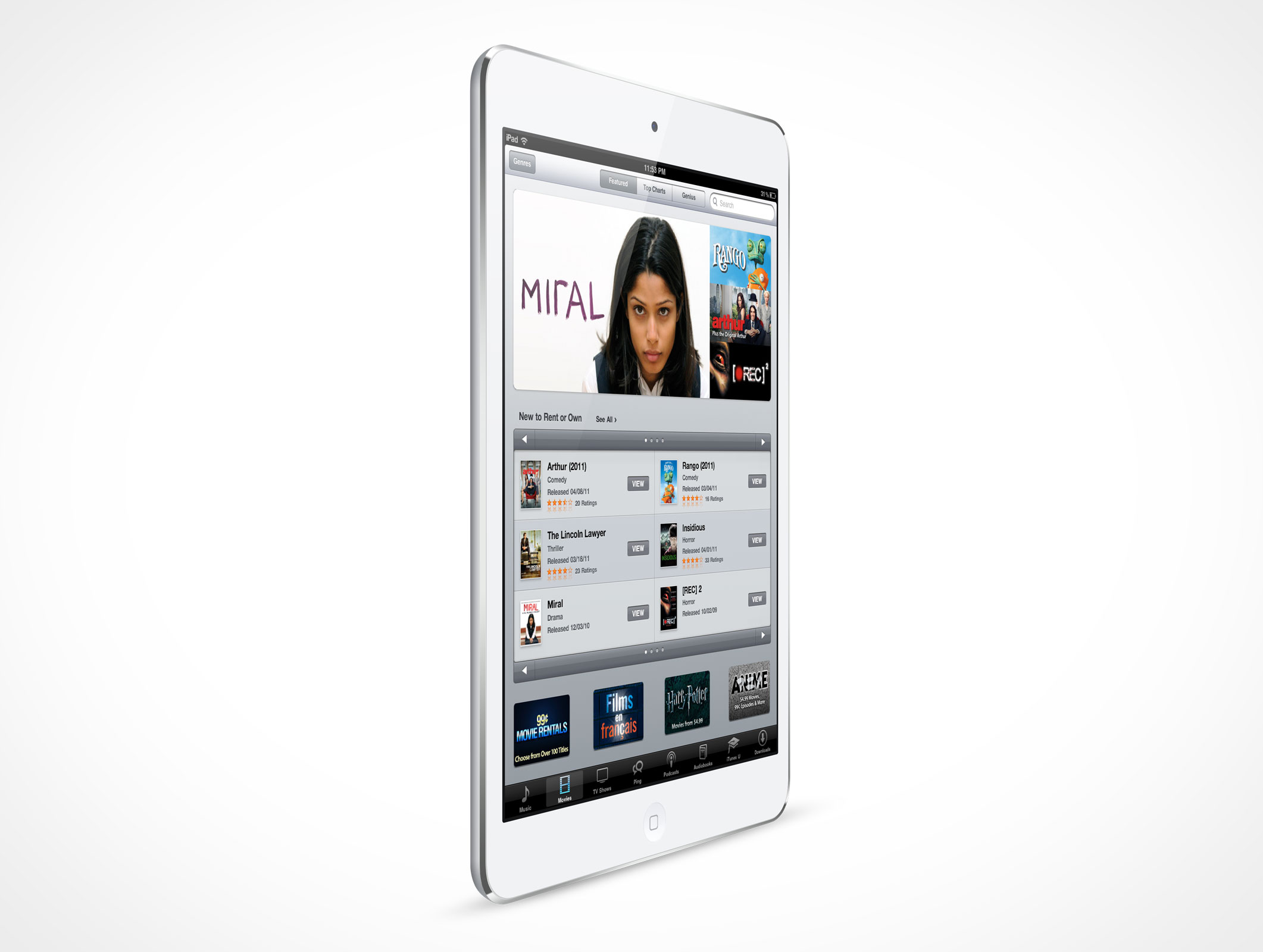 Standing iPad Mini Mockup 6r