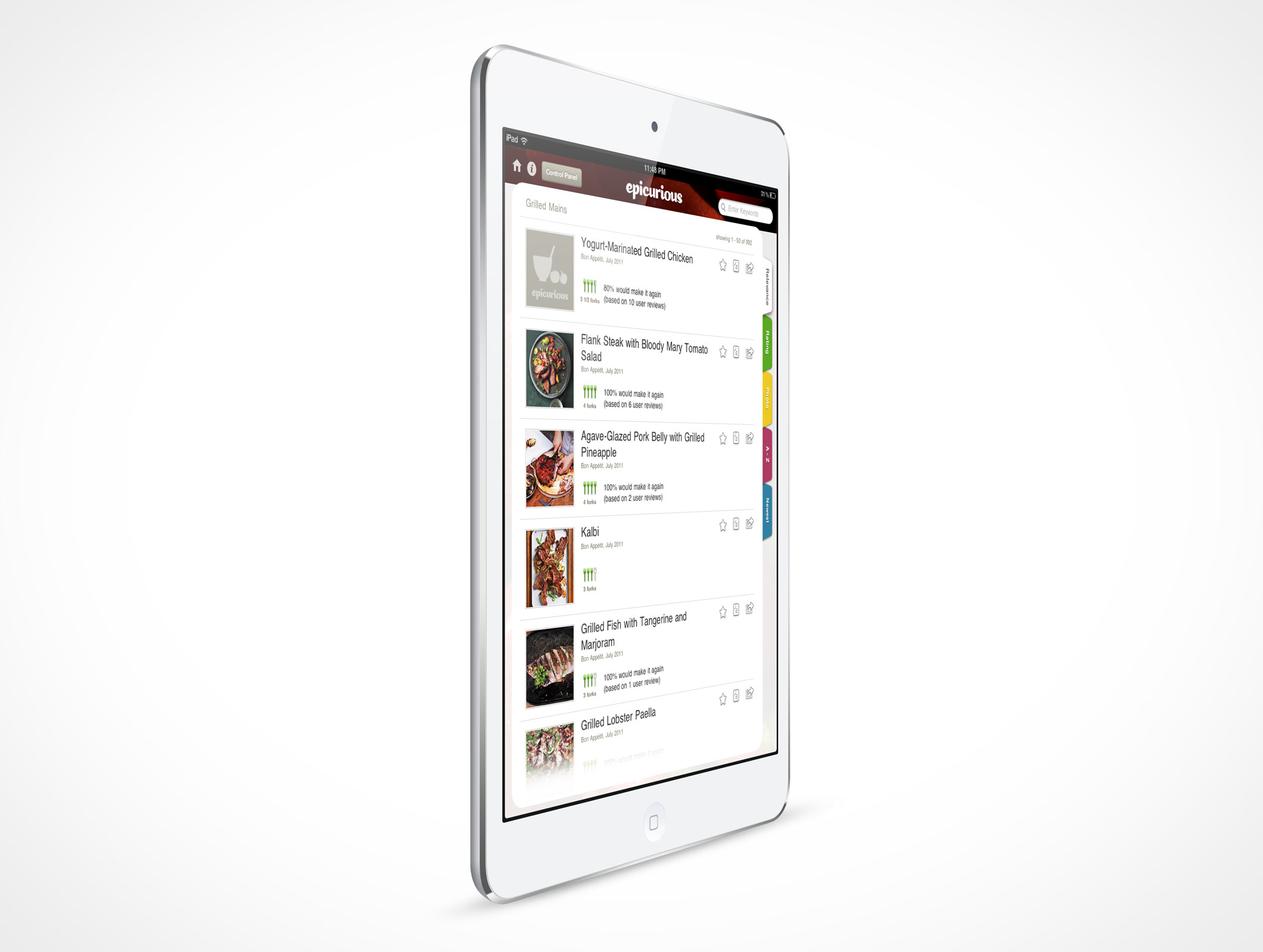 Standing iPad Mini Mockup 6r3