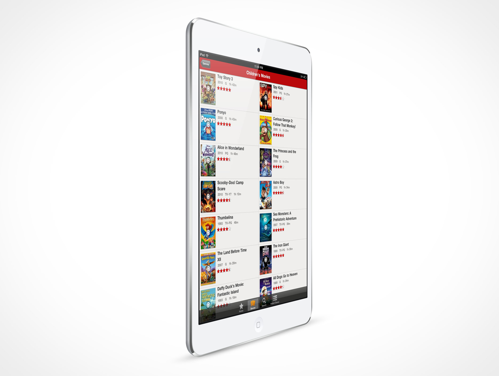 Standing iPad Mini Mockup 6r4