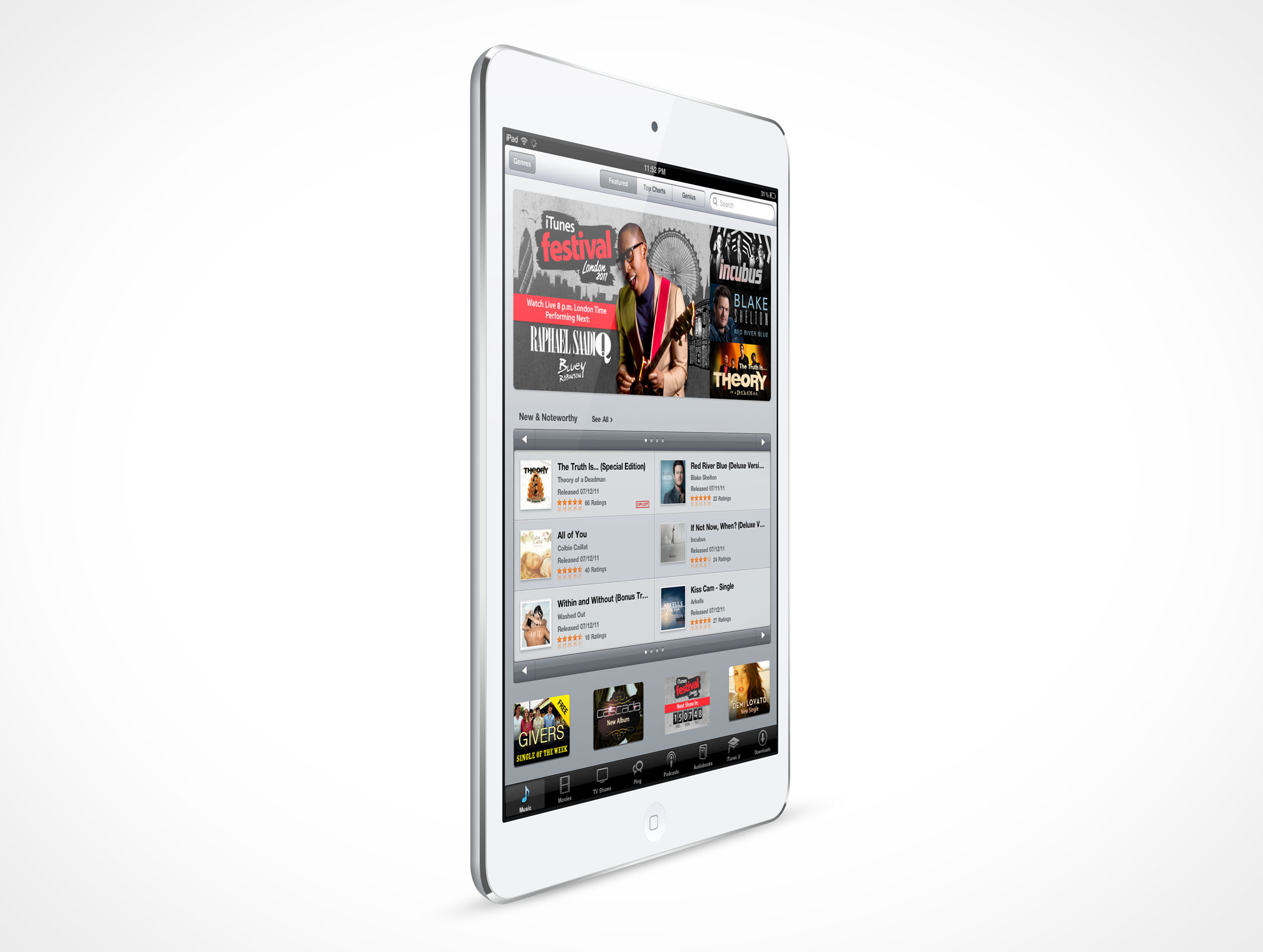 Standing iPad Mini Mockup 6r5