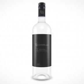 Glass Wine Bottle Mockup 1