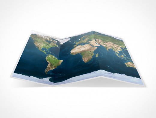 Tri-Fold Brochure Mockup 3r