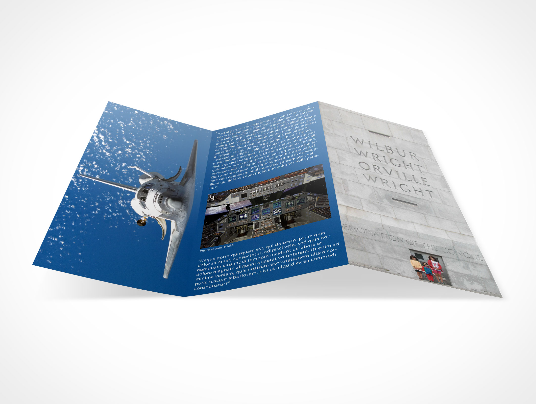 Tri-Fold Brochure Mockup 3r2