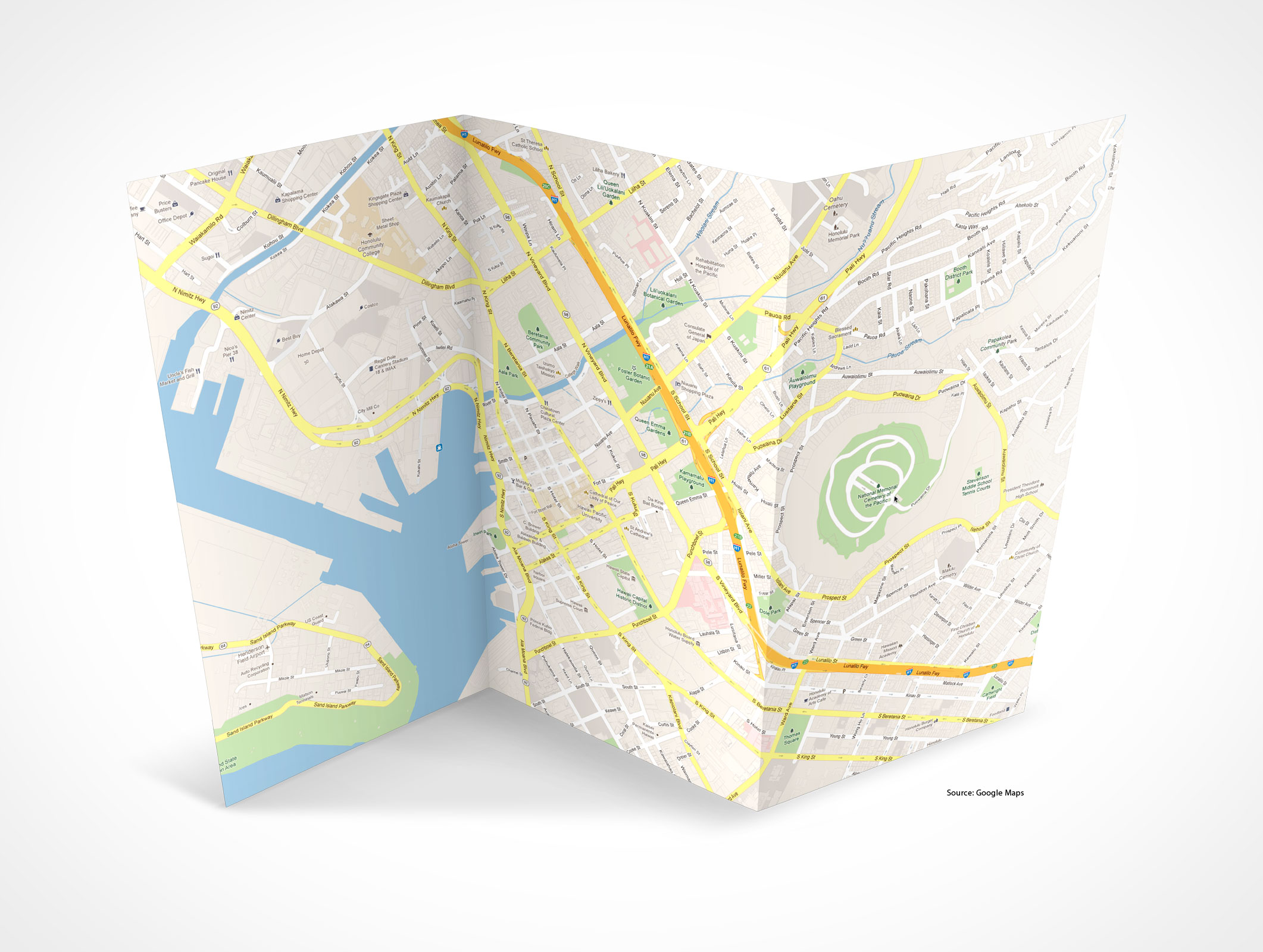 Tri-Fold Brochure Mockup 4r2