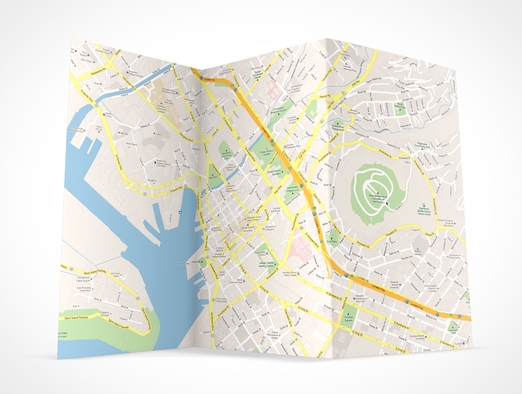 Tri-Fold Brochure Mockup 5r