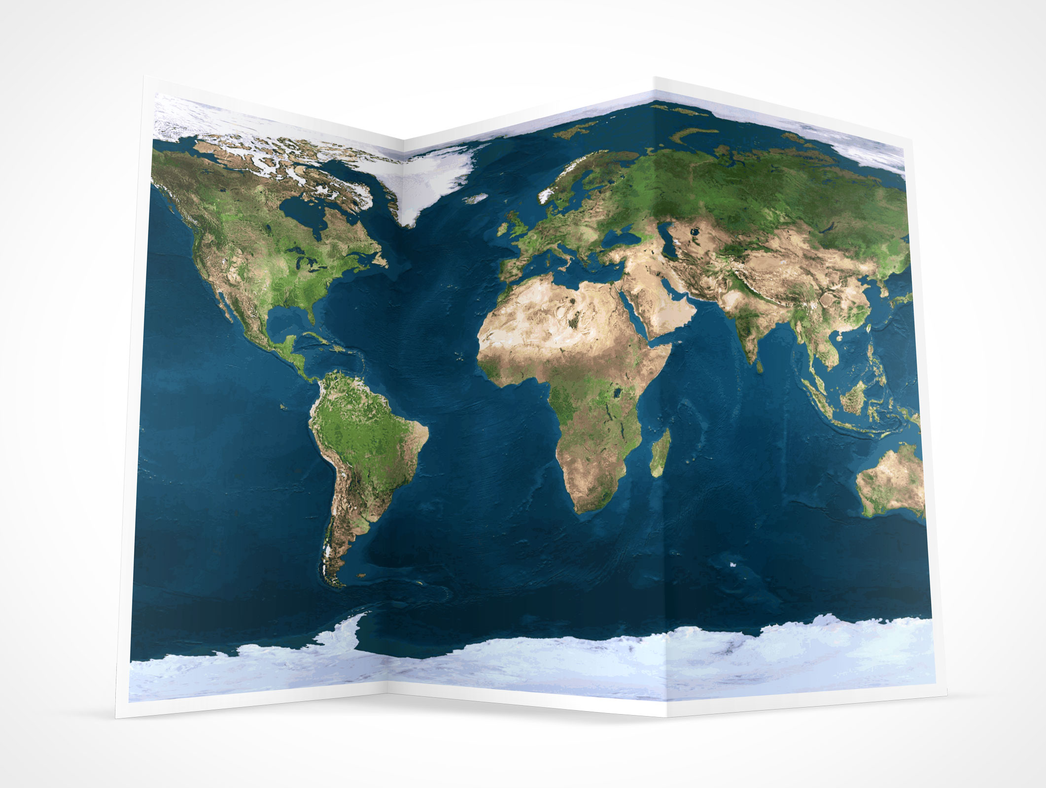 Tri-Fold Brochure Mockup 5r2
