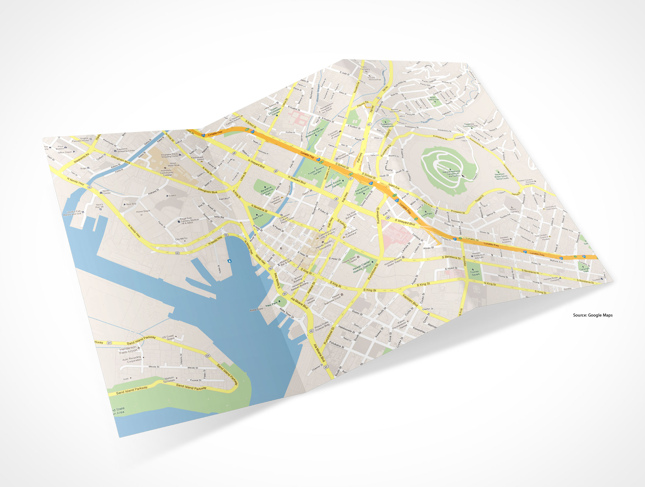 Tri-Fold Brochure Mockup 7r