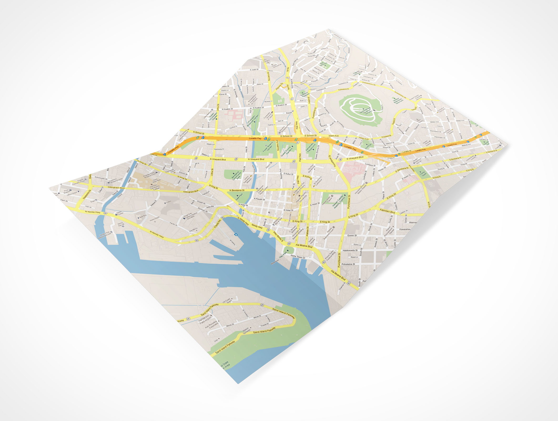 Tri-Fold Brochure Mockup 8r2