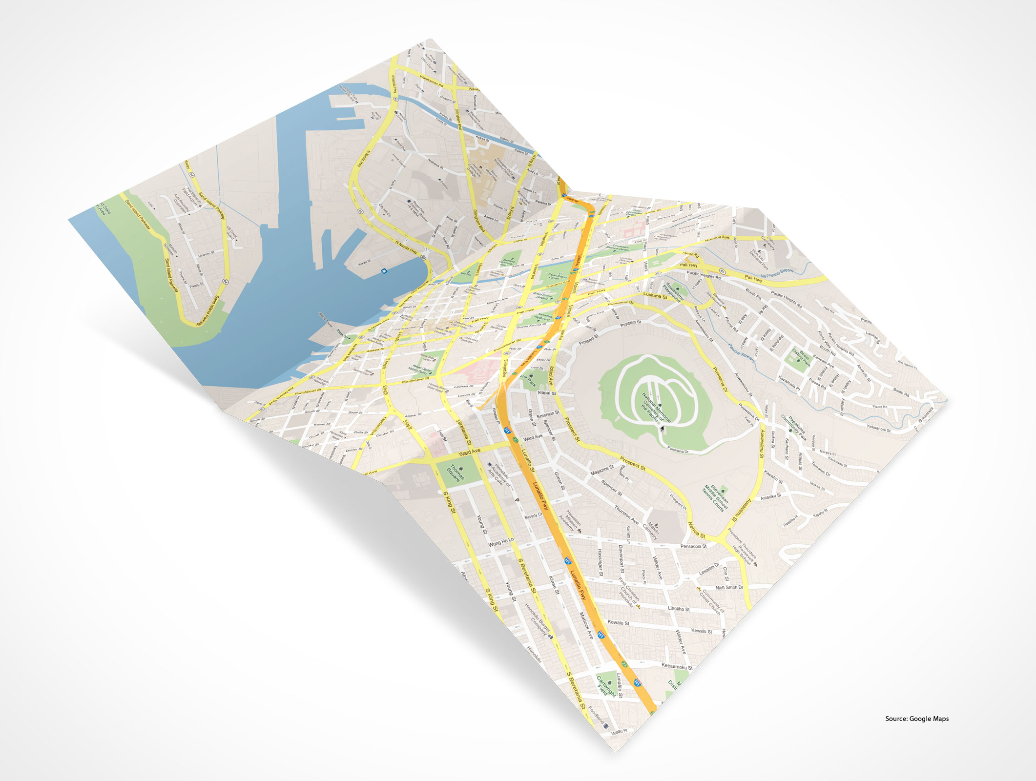 Tri-Fold Brochure Mockup 10r4