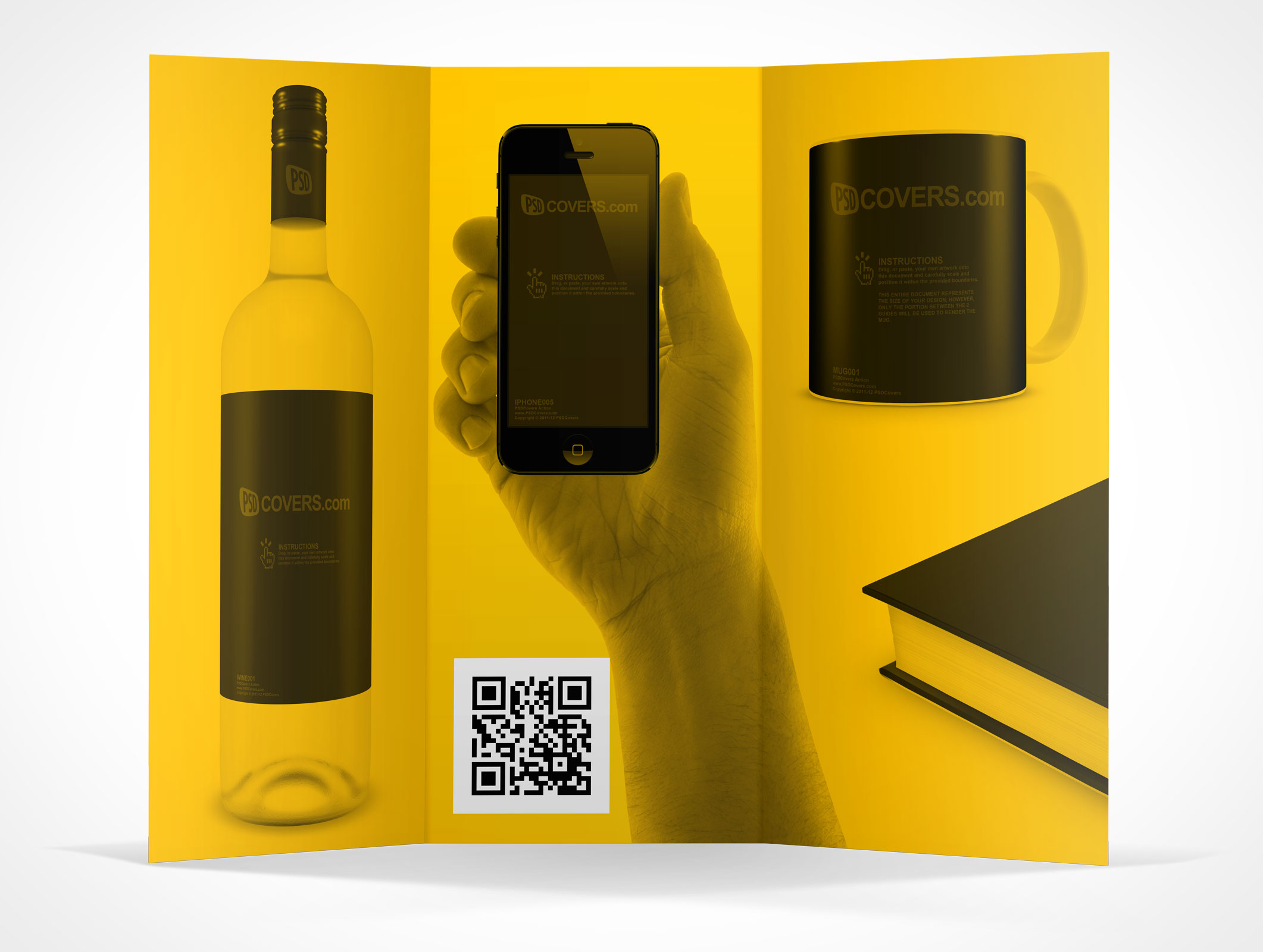 8.5 x 11 Tri-Fold Brochure Mockup 12r2