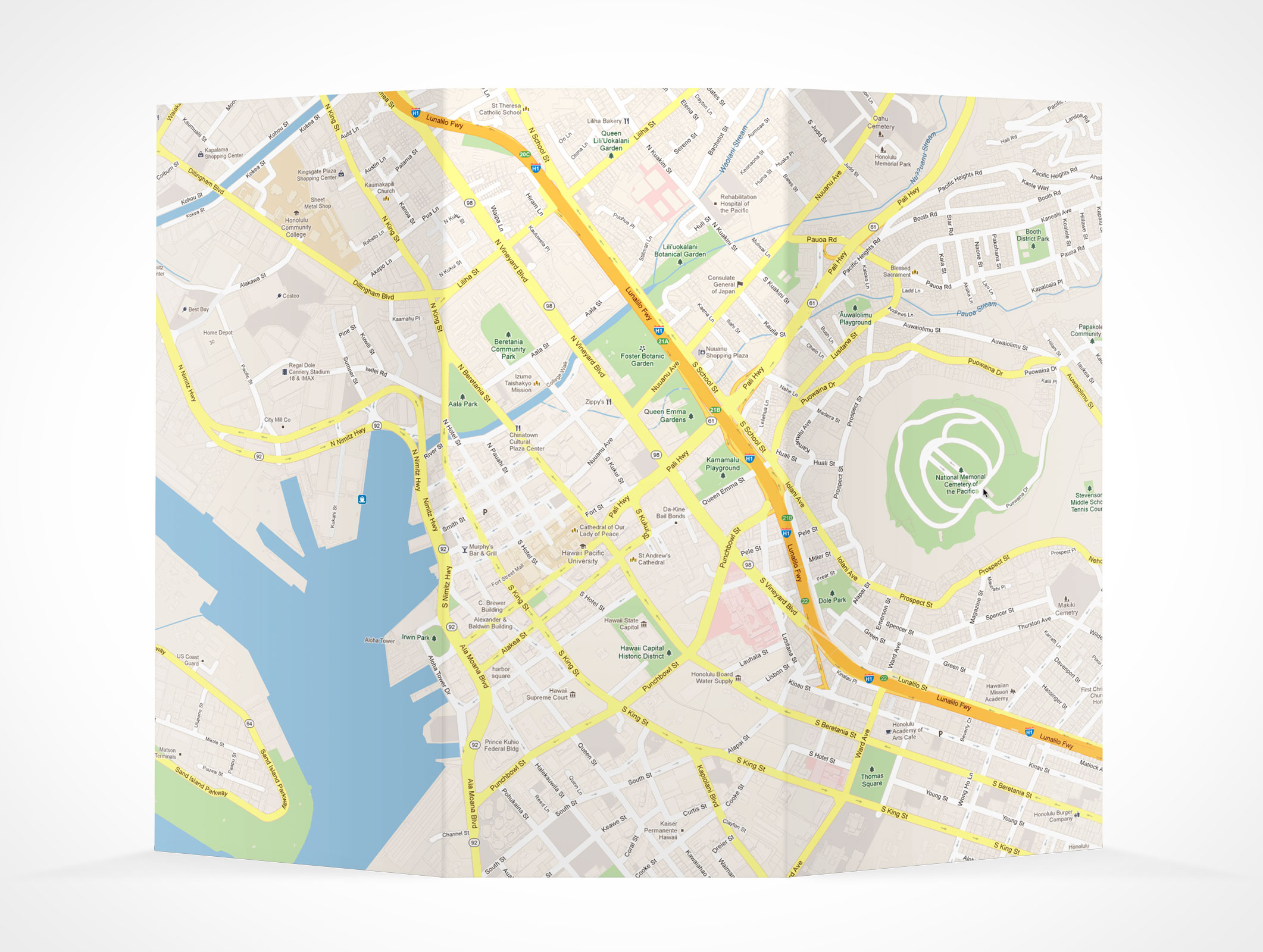 8.5 x 11 Tri-Fold Brochure Mockup 14r2