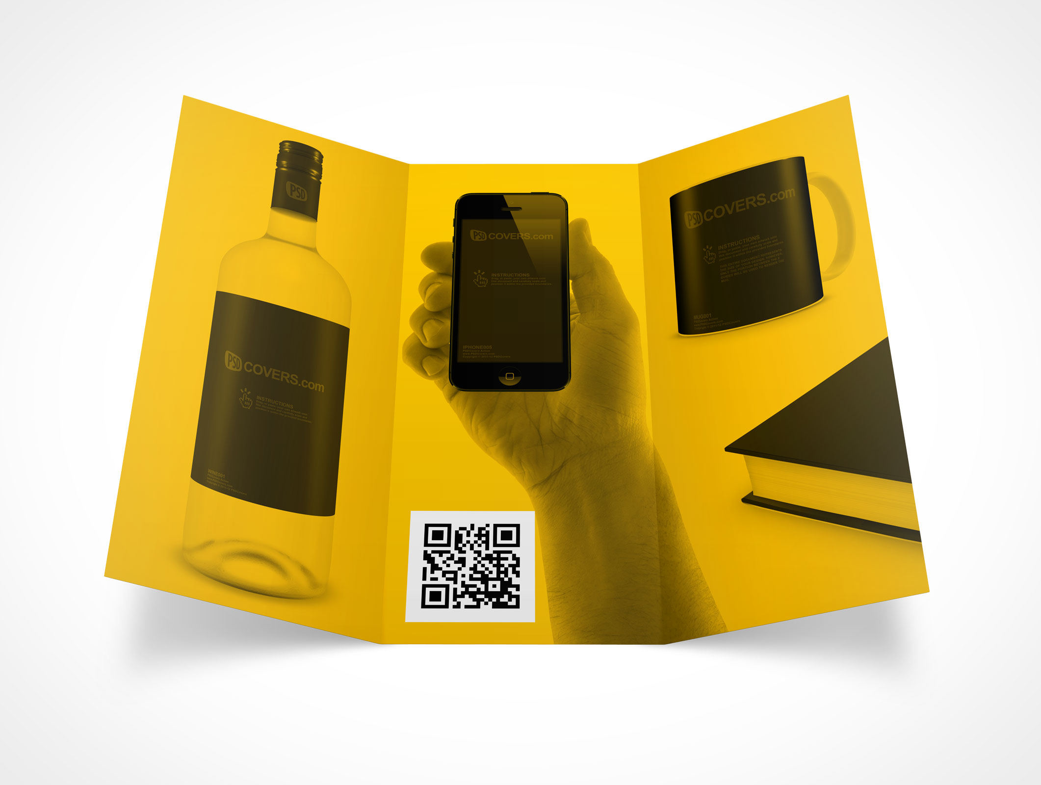 8.5 x 11 Tri-Fold Brochure Mockup 15r3