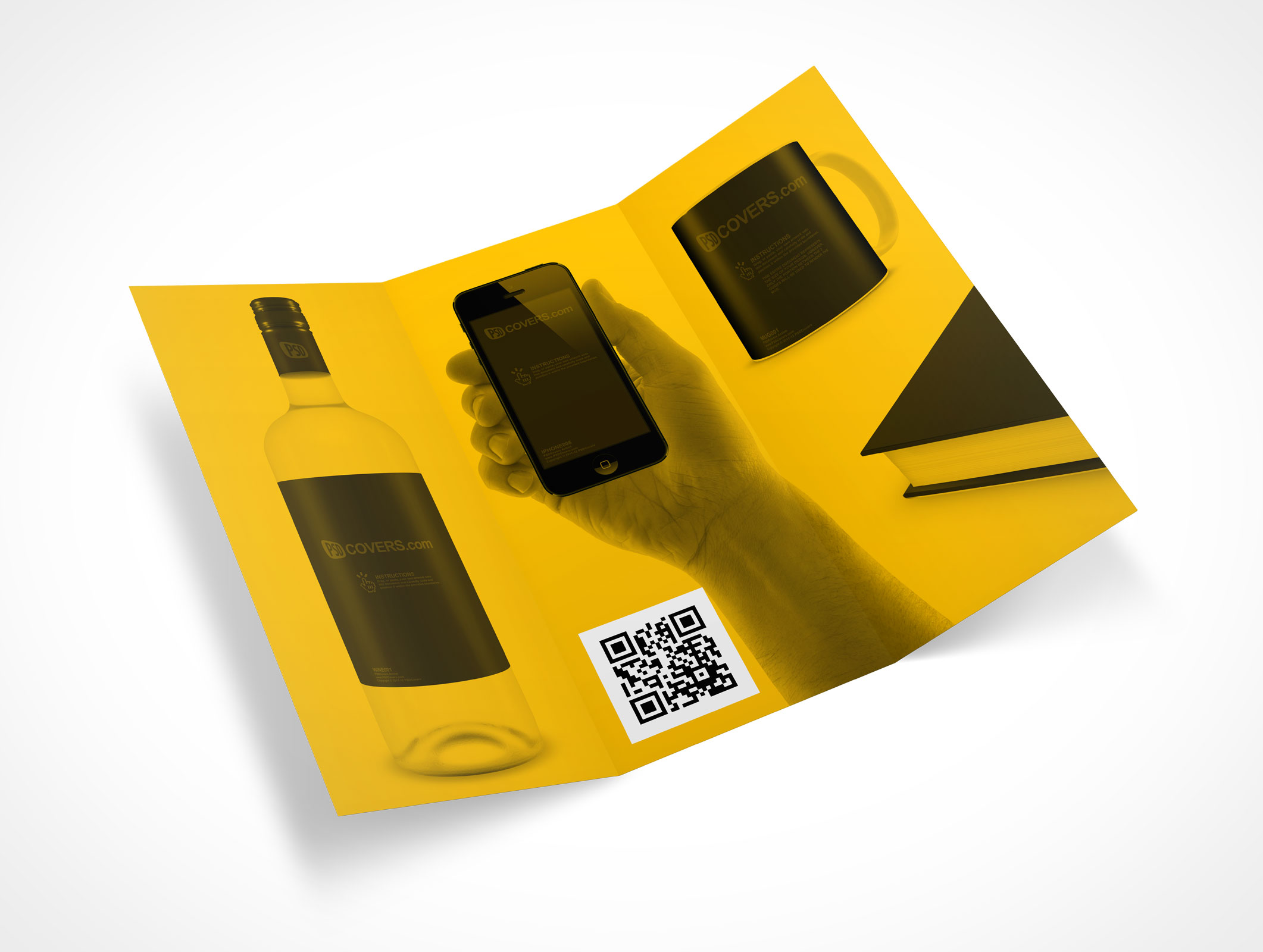 8.5 x 11 Tri-Fold Brochure Mockup 16r5