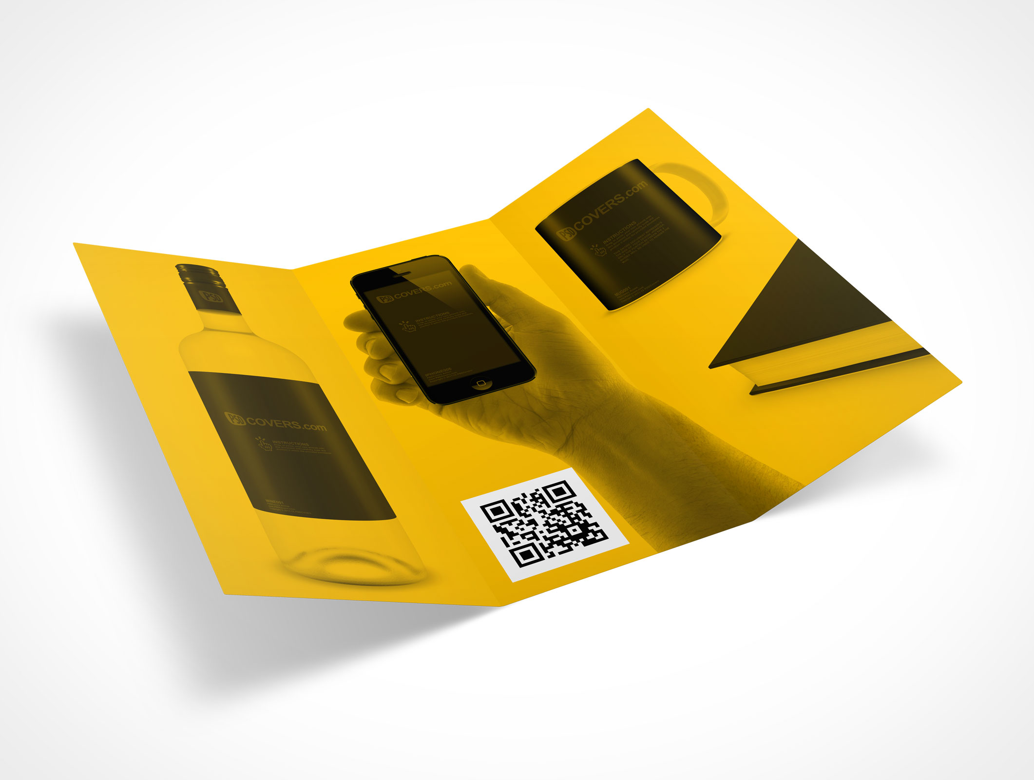 8.5 x 11 Tri-Fold Brochure Mockup 21r5