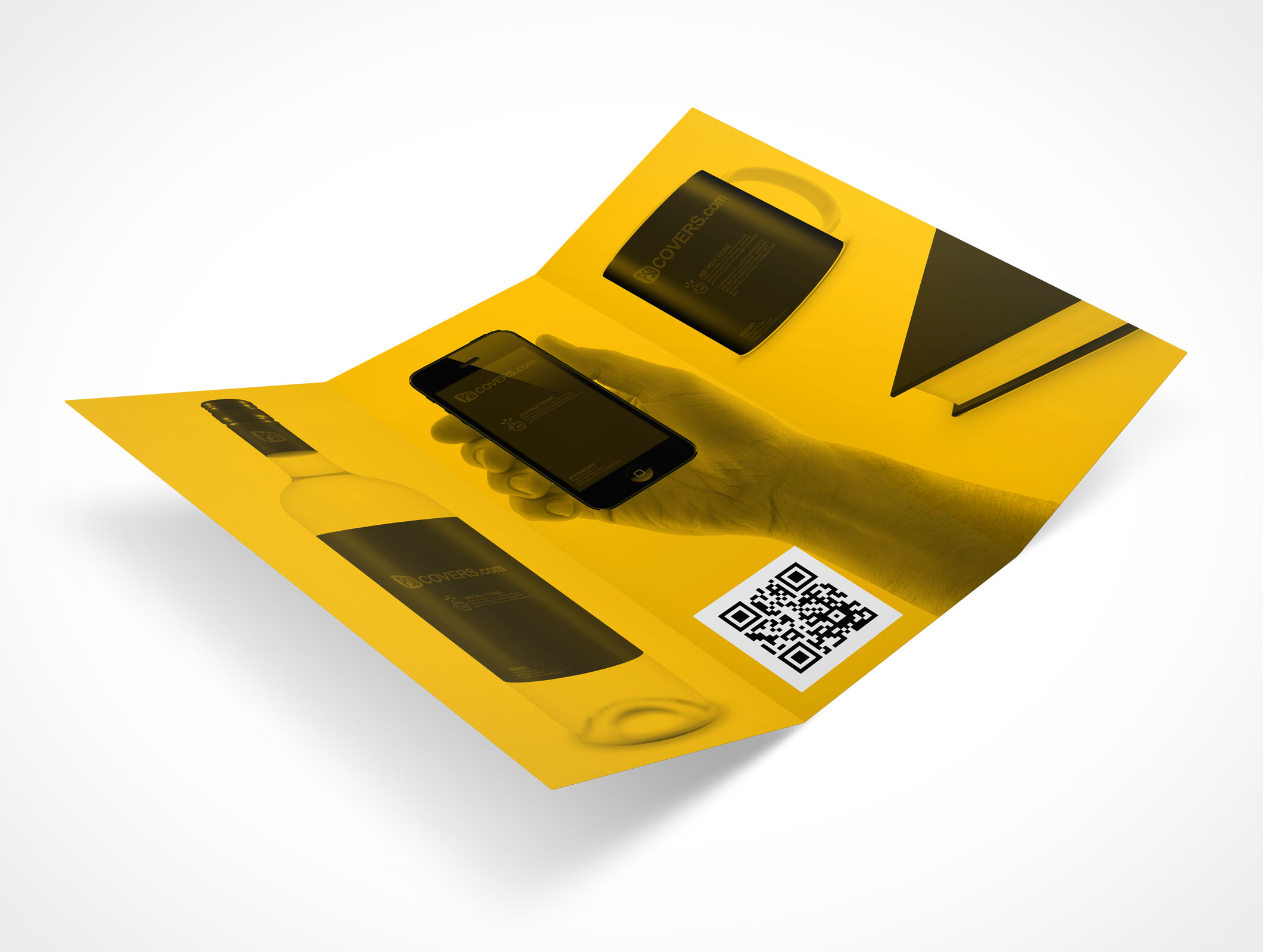 8.5 x 11 Tri-Fold Brochure Mockup 22r3