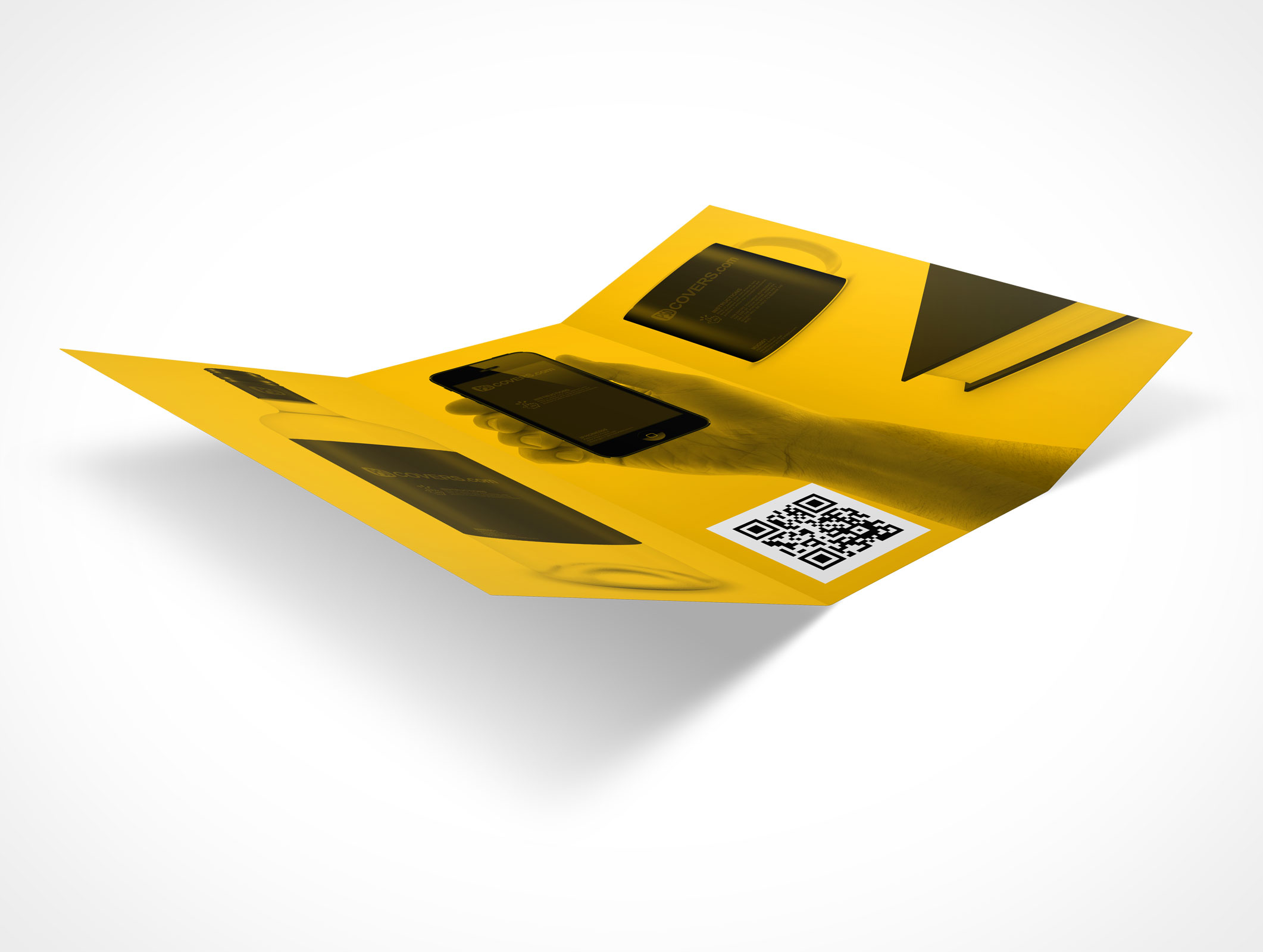 8.5 x 11 Tri-Fold Brochure Mockup 25r5