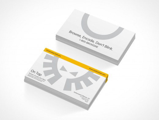 PSD Mockup Template Business Card Stack