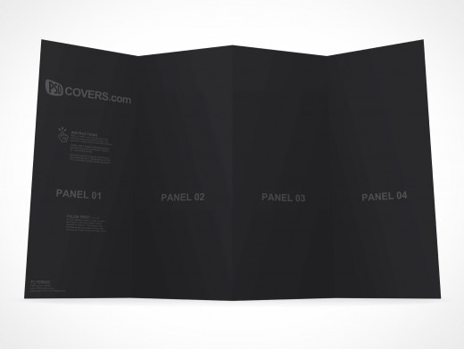 Four Fold Flyer Mockup 2