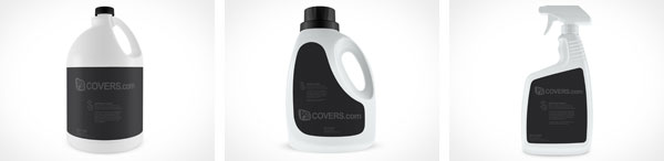 PSD Mockup for Detergent Bottles Made of White Plastic