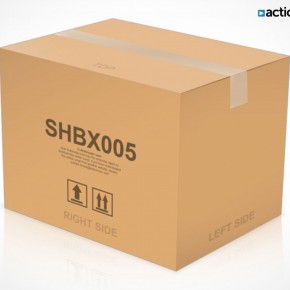 PSD Mockup Template ActionUser Shipping Box