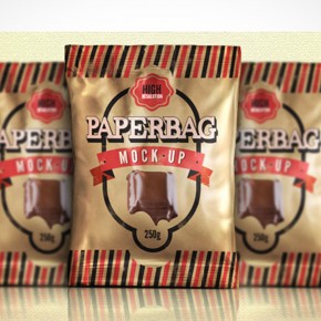 PSD Mockup Template Pixeden Chip Bag