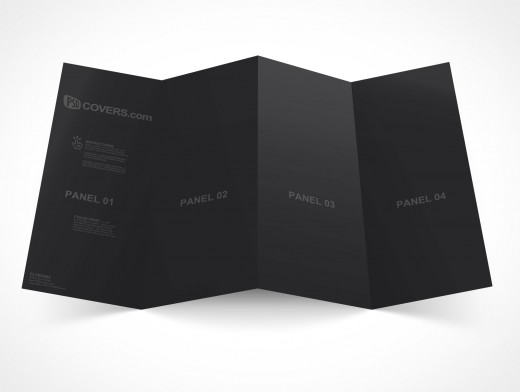 Four Fold Flyer Mockup 3