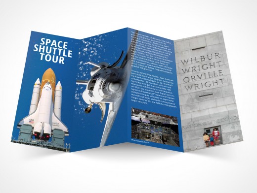 Four Fold Flyer Mockup 3r