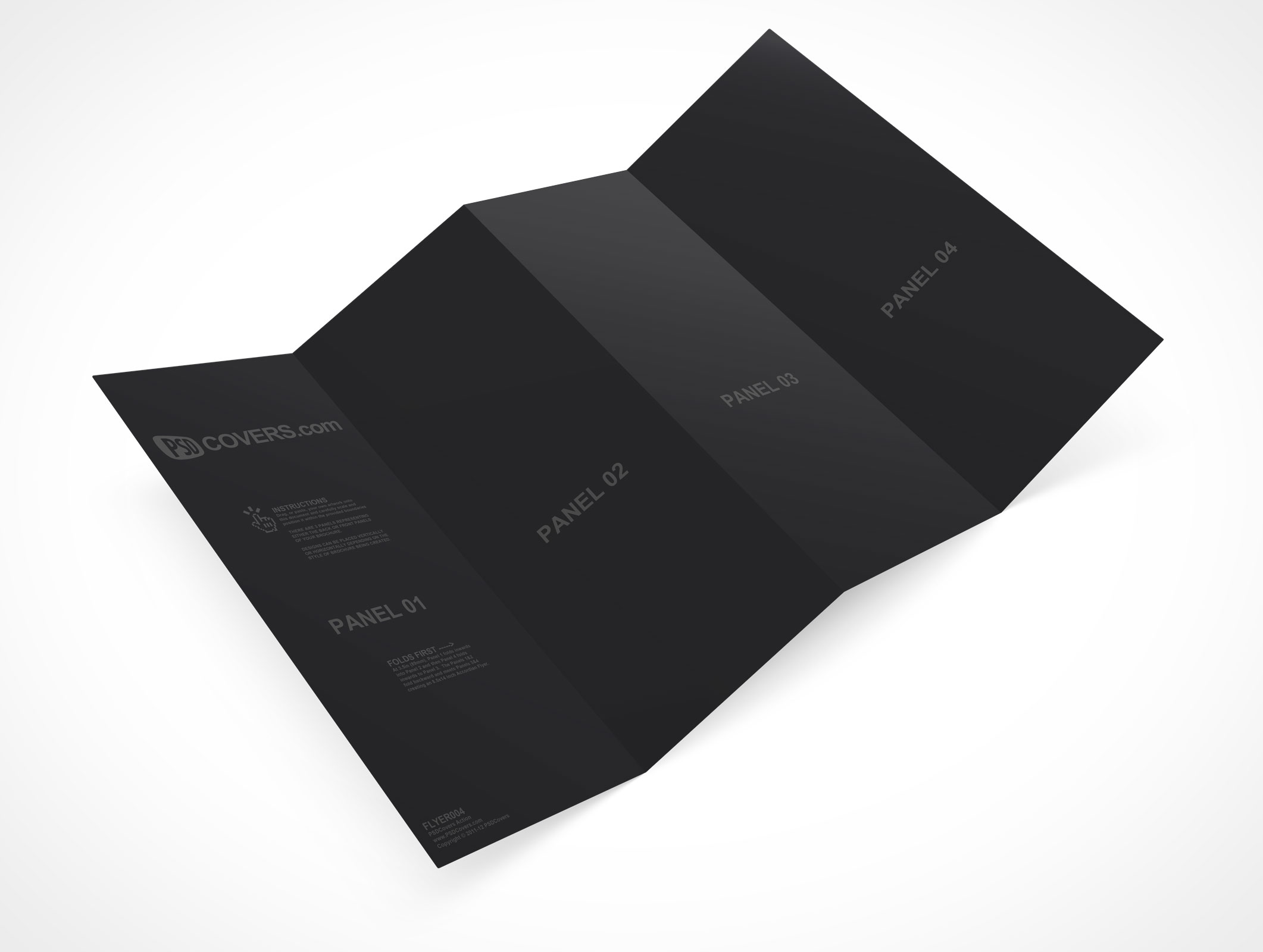 Four Fold Flyer Mockup 4