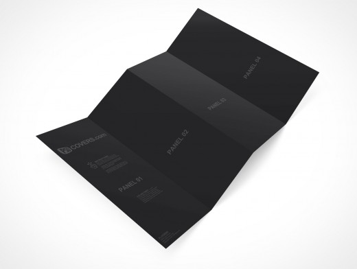 Four Fold Flyer Mockup 5