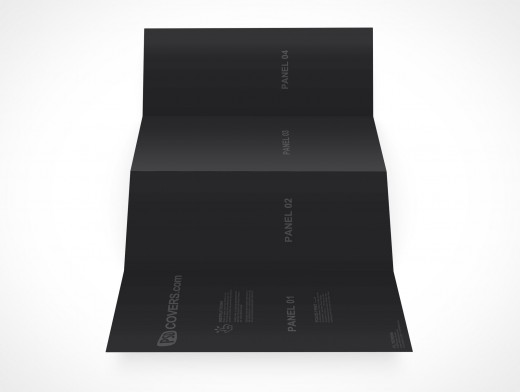 Four Fold Flyer Mockup 6