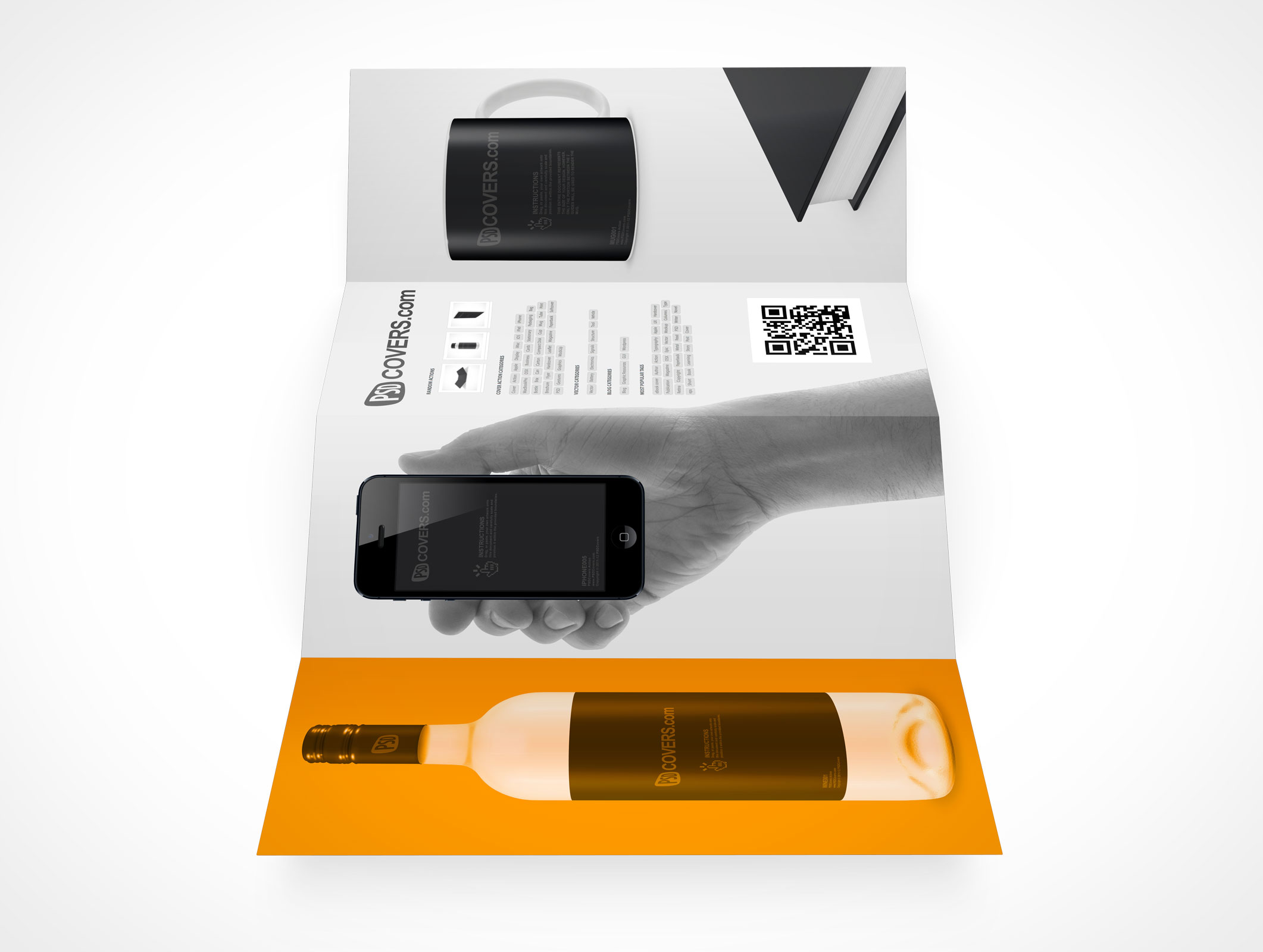 Four Fold Flyer Mockup 6r4
